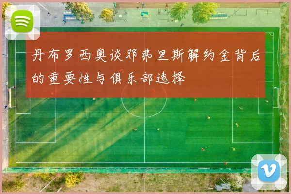 丹布罗西奥谈邓弗里斯解约金背后的重要性与俱乐部选择